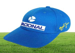 Ayrton Senna Baseba Cap Men Fashion Cool broderi Ayrton Senna Hats Justerbara bomull Dapp Caps H01059721313