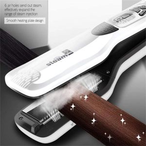 Steam Hair Straightener Flat Iron Straightening Brush Professional Hair Heating Brush Ceramic Electric Hair Iron Straightener 240401