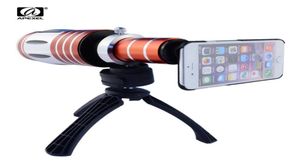 APEXEL Telescópico 50x Zoom Optical Mobile Telepo Lentes Telepo Lens Kit com Tripada Case para iPhone 7 Telescope Lens Lens9813100