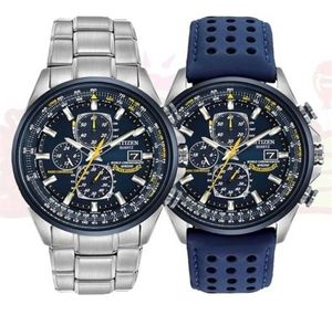 Luxury WateProof Quartz Watches Business Casual Steel Band Watch Men039s Blue Angels World Chronograph Wristwatch 2201135642079