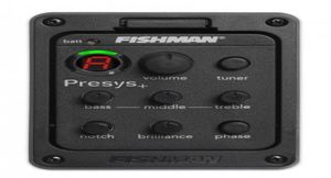 Pickups Fishman Presys 201 Pré -amplificador EQ Tuner Piezo Pickups Sistema de equalizador de guitarra acústico Pickups4002831