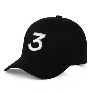 Nuova possibilità il rapper 3 papà cappello da baseball berretto regolabile frammento di baseball nero caps5694543