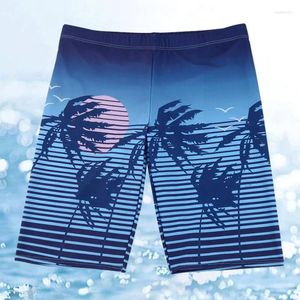 Męskie stroje kąpielowe 2024 Mężczyźni Swim Trunks Summer Waterproof Print Shorts Outdoor Man Swimsuit Swimming Szybkie suszenie