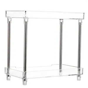 Storage Boxes Multi-functional 2-Tier Cosmetic Organizer Tray Shelf Caddy Stand For Bathroom Vanity Countertop