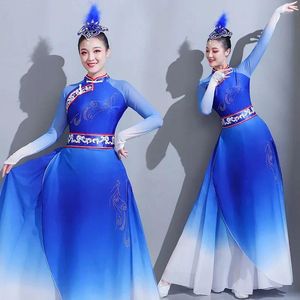 Stage Wear Mongolian Dance Performance Costume Grassland Swing Skirt Ethnic Style Classical Tibetan Cos