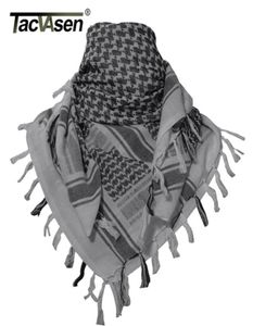 Tacvasen Men Scarf Tactical Desert Arab Keffiyeh Scarf Camouflage Head Scarf Women Arabic Cotton Paintball Face Mask D1811091709