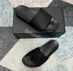 2024 Top Designer Slippers Mens Womens Soft Rubber Slides Summer Beach Sandals Outdoor Home Flat Flip Flops AM Lady Slipper 35-46