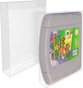 Tillbehör 10st/Lot Game Card Cartridge Premium Kvalitet Transparent Clear Plastic Protective Case Sleeve Protector för N64 -patron