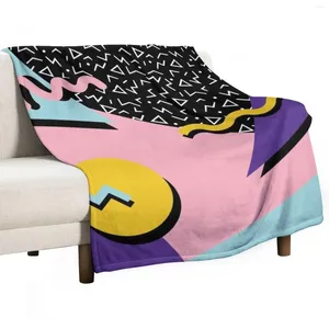 Blankets Memphis Pattern 20 - Retro 90s / 80s Throw Blanket Plush Heavy Cosplay Anime