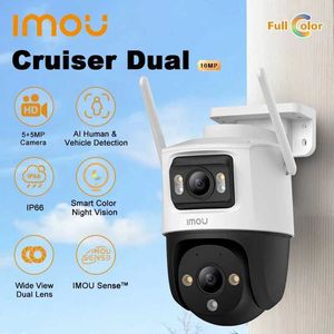 Kamery IP IMOU 10MP PT Camera Wi-Fi IP Cruiser Dwóch obiektywów 5+5MP Inteligentne śledzenie Dwukierunkowa kamera nadzoru rozmowy 240413