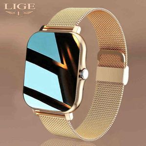 Lige Digital Watch Kadın Spor Erkekler İzler Elektronik Led Ledler Bilek Android IOS Fitness Saat Kadın Saati 220105262937