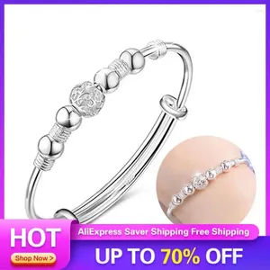 Länkarmband Lucky Beads Bangles Charms Timeless Women's Silver till försäljning 925 Sterling Limited Edition Irresistible