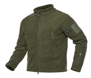 Men039S jaquetas Full Zip Up Tactical Exército Jaqueta de lã Militar térmico trabalho policial casacates menses -safari fora de moda wind2421968