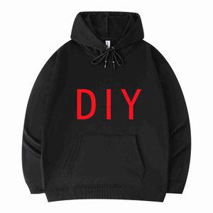 Kvinnors hoodies tröjor diy din design pullover hoodie tryck 4xl/5xl män anpassad pullover hoodie europa storlek klädskjorta för män u/8m 240413