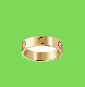 Tytanium Steel Love Pierścień Kobiety mężczyźni obiecują srebrne złote pierścionki ślubne dla miłośników biżuterii z torbą z kurzu3950999