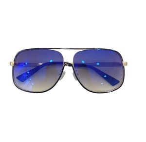 Letnie okulary przeciwsłoneczne dla mężczyzn i kobiet w stylu 0841 Antiultrafiolet Retro Owalne prostokątne metalowe metalowe okulary mody losowe 1712721