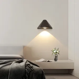 Lâmpada de parede Modern minimalista LED LED CABENCIA Luz para o quarto da sala do corredor Corredor Arte Decor Lights Spotlight