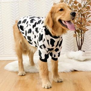 Dog Apparel Big Clothes Autumn And Winter Suits Golden Hair Labrador Medium Large Pet Cow Transfiguration Coat