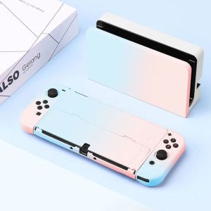 任天堂のスイッチOLEDケース保護ケースカバーハードシェルPC用の任天堂スイッチOLEDホワイトドックの新しいケース