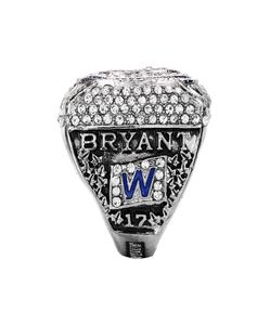 Nowe przybycie Bryant 2016 Cubs World Baseball Championship Ring Pierścień Fan Gift Wysokiej jakości Whole 4080310