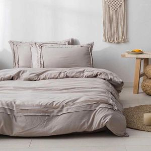 Bedding Sets Home Textiles Comforter Set Soft Bedclothes Pink Wedding Duvet Cover Bed Sheet Pillowcase Linen