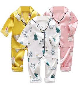 Girl Pajama Sets Baby Boy Clothes Toddle Unicorn Pijama Kids Clothing Bebe Long Top Pant Sleepwear Children039s Pyjamas Nightgo9498855