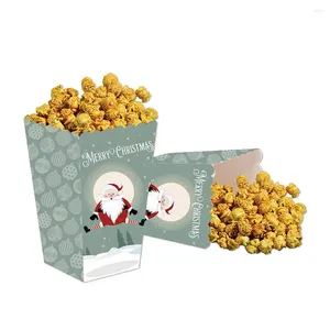 Take Out Containers Printing Popcorn Box Durable Exquisite Workmanship For Year Parties Holidays Cookie Candy Food Container