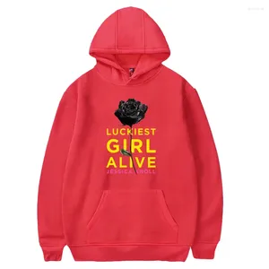 Herrtröjor Luckiest Girl Alive Novel Hoodie Movie Unisex Långärmad Kvinnor Män Sweatshirt Harajuku Streetwear Fashion Clothes