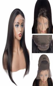 13x6 Lace Front Human Hair Wigs Bleached Knots Pre Plucked Remy Brazilian Straight Lace Front Wig With Baby Hair9435919