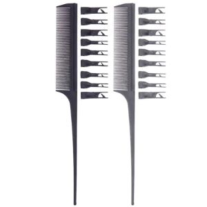 The Hair Salon Highlights The Dyeing Comb, and The Comb Teeth Can Move and Combine Freely. The Hook Hair Comb Is Double-sided, A