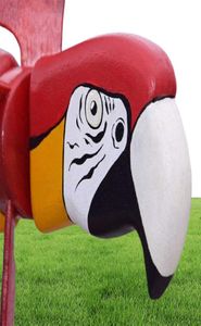 ワールギグパロットウィンドミルバードガーデンヤードのための風のスピナーアート彫刻コートヤード芝生動物装飾ステーク風スピナーQ4813878
