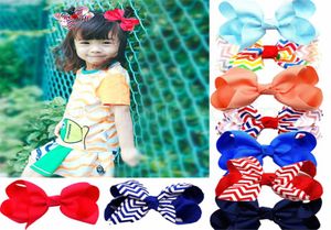 Baby Stripe Bow Haarnadeln 3 Zoll Mädchen Mini Designer Bowknot Haarklammern Kinder süße Barrettes Kids Party Travel Hair Accessoires 8065704