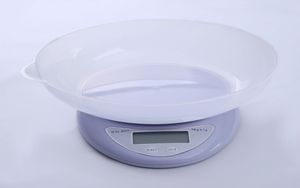 Pequena Escala Digital portátil LCD 5kg1g 1kg01g alimentos de cozinha com escala de cozimento precisa balança de balança medindo escalas de peso 180 J21658682