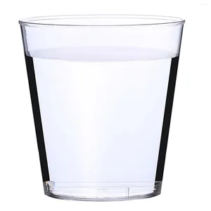 Disposable Cups Straws 100pcs Clear Plastic Cup Party S Glasses Jelly Tumblers Birthday Kitchen Verrine Plastique Jetable #