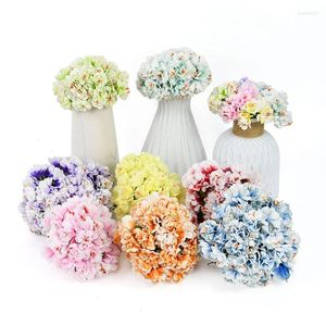 Fiori decorativi 24/72 pcs Silk Mela Blossom Flower Branch artificiale per feste di nozze Decorazione per la casa Decorazione per la casa fai da te Craft Craft Craft