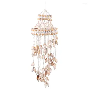 Dekorativa figurer stranddekor för yttre hängande ornament Sea Shell Wall Decorations Windchimes Outdoor Bells Wind Chimes