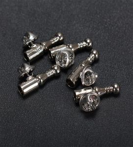 Piccolo di spalla di piume di piume d'argento Pin per spille fai -da -te Risultati di gioielli Accessori per capspe in metallo per donne uomini corti Pin Broch1284922