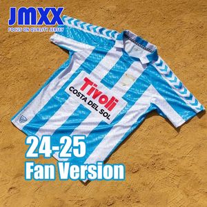 JMXX 24-25マラガサッカージャージPREマッチトレーニングスペシャルエディションメンズユニフォームジャージーマンフットボールシャツ2024 2025ファンバージョン