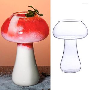 Wine Glasses Mushroom Design Glass Cup Cocktail Drink For KTV Bar Party