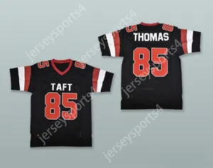 Özel herhangi bir isim numarası Erkek Gençlik/Çocuklar Michael Thomas 85 William Howard Taft Charter Lisesi Toreadors Siyah Futbol Forması Üst Dikişli S-6XL