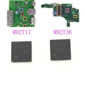 Akcesoria 6pcs M92T55 M92T36 dla Nintendo Switch USBC ładowanie zasilania IC dla Chip kompatybilny z Konsoli NS NX HDMI M92T17