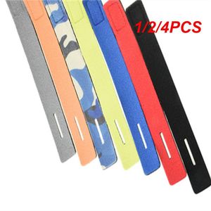 1/2/4pcs de pesca haste de vínculo com cinta tira tackle tackle elástica banda de banda de poste fixador de fixação acessórios de pesca Pesca Pesca