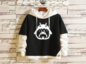 Anime Cosplay Hoodie 3D Hoodie meine Nachbarin Totoro Kleidung Kontrastfarbe fälschlich zwei Stücke klassischer Pullover muster9363701