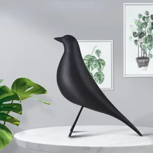 Dekorativa figurer Creative Gift Nordic Style Eames Bird Ornament harts Hantverk Modern Minimalistiska skrivbord Hemdekorationsskulptur