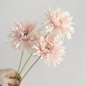 Flores decorativas Gerbera Artificial Nonfating Realistic Flower Arrangement Simulation Decor