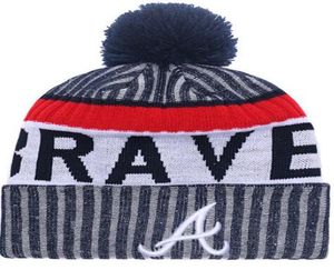 2018 Atlanta Beanies Kış Bir Logo Beanie Yüksek Kaliteli Beanie Cap Erkekler Kafatası Kapakları Kafatalar Örgü Tüm Takımlar Beyzbol Hat1670170