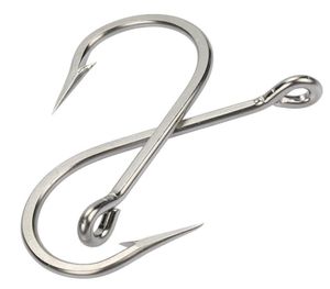 50pcs Fishing Hooks Saltwater Large Giant and Alligator Hooks Extra Strong 420 Stainless Steel Fishing Hook4440619