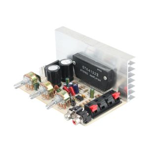 Amplifikatörler DX0408 Universal 2.0 Kanal Dijital Güç Ses Stereo Amplifikatör Kart DC 12V STK Kalın Film Serisi Amplifikatör Kurulu