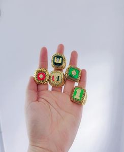 2019 Bütün 5 PCS 1983 1987 1989 1991 2001 Miami Hurricanes Ulusal Şampiyona Yüzüğü Set Souvenir Erkek Fan Hediyesi Drop 5044534