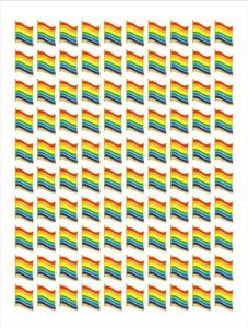 Hela 100st Gay Pride Pins LGBTQ Rainbow Flag Brosch Pins For Clothy Clothes Bag Decoration H1018242B4137795